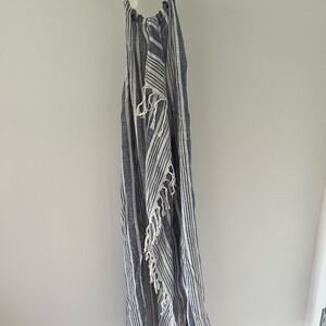 Aerie Striped Blue and White Maxi Dress , swim cover up